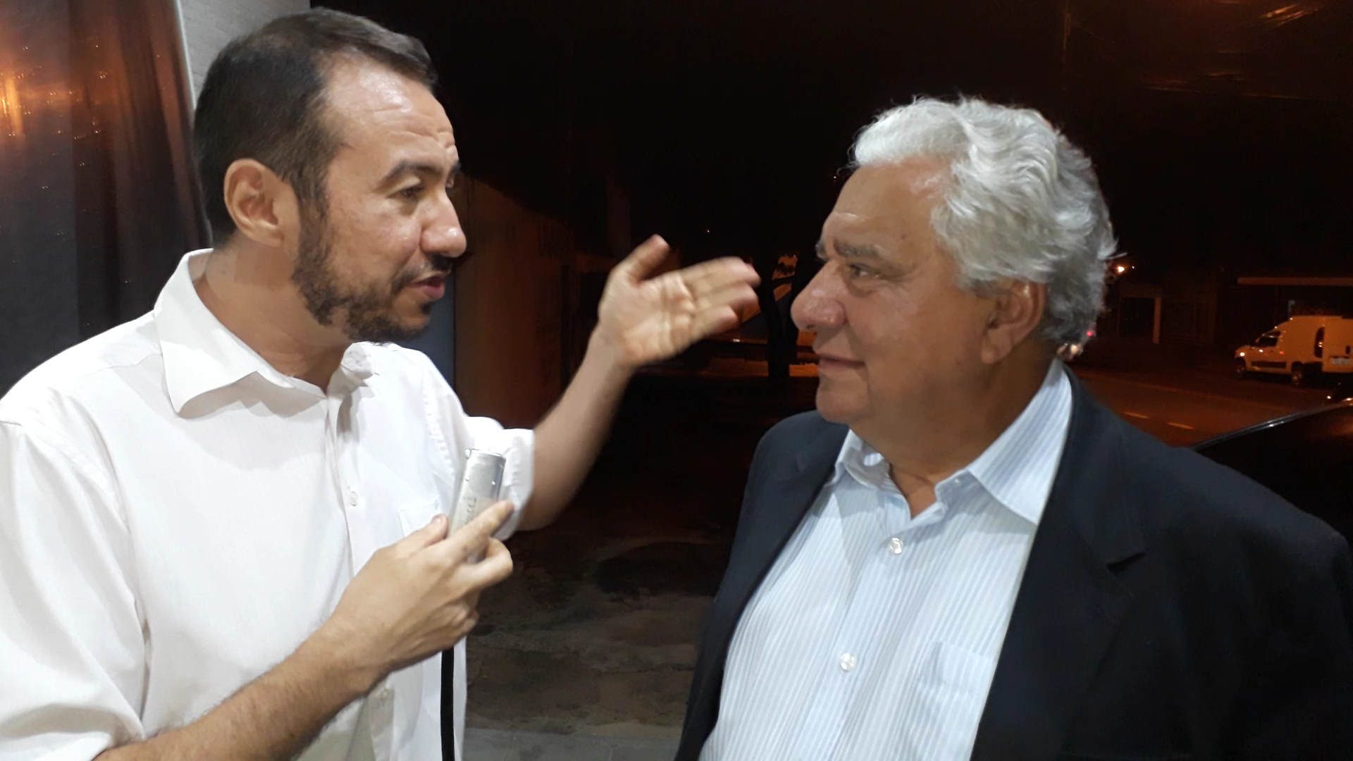 No último compromisso do dia, Vilmar concedeu entrevista ao jornalista Euclides Oliveira, editor-geral do Portal Excelência Notícias