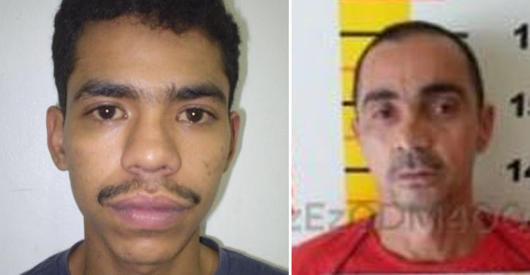 Cristiano, Cri-cri, (esquerda) estava foragido e é considerado extremamente perigoso. Gilberto Honório é de Minas Gerais e estava foragido (Fonte: Polícia Militar)