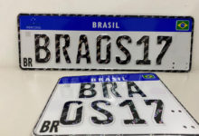 PADRÃO MERCOSUL - Nova placa apresentam quatro letras e três números, sequência de identificação diferente do modelo atual, e que possibilita número maior de combinações